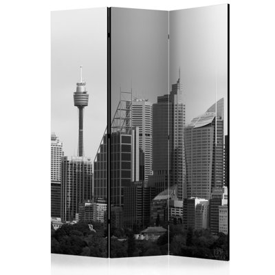 Guylene 135cm W x 172cm H 3 - Panel Solid Wood Folding Room Divider