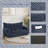 Colman  59" Wide Bean Bag Chair,Corduroy Lazy Sofa,Loveseat-369471927