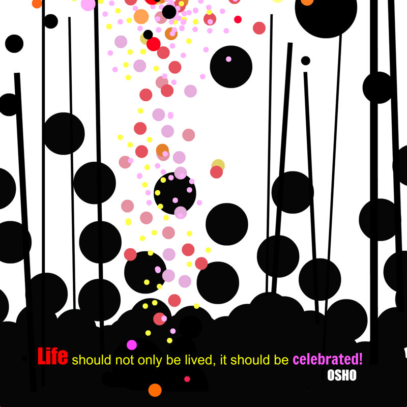 Askerby Deb Haugen Celebrate Osho - reproduction sur toile tendue, H 12 po x l 12 po, Non, Toile tendue