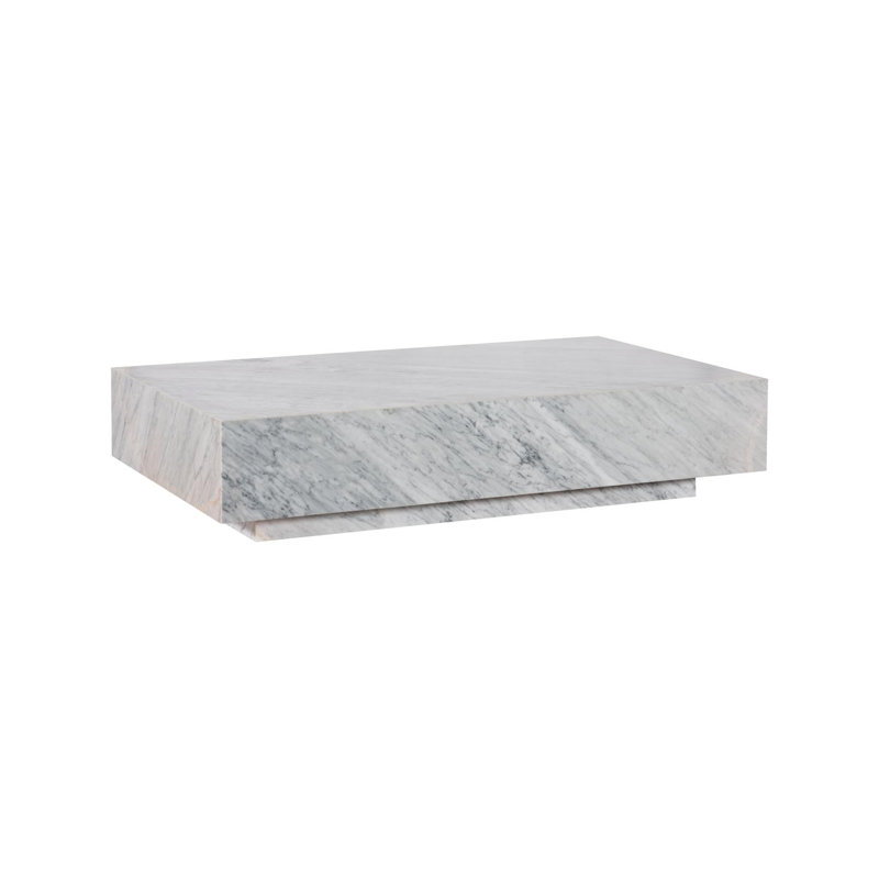 Marble Coffee Table, White