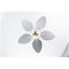 Ventilateur de plafond 42 po, ventilateur de plafond intérieur avec lumière avec télécommande, moteur réversible silencieux, 6 vitesses, 3 pour le salon de patio, la chambre à coucher, le bureau, intérieur - argent-1002036027