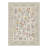 Alessio Floral Deer Vintage Machine Washable Beige / Green Indoor Area Rug with Non-Slip Backing-732950694
