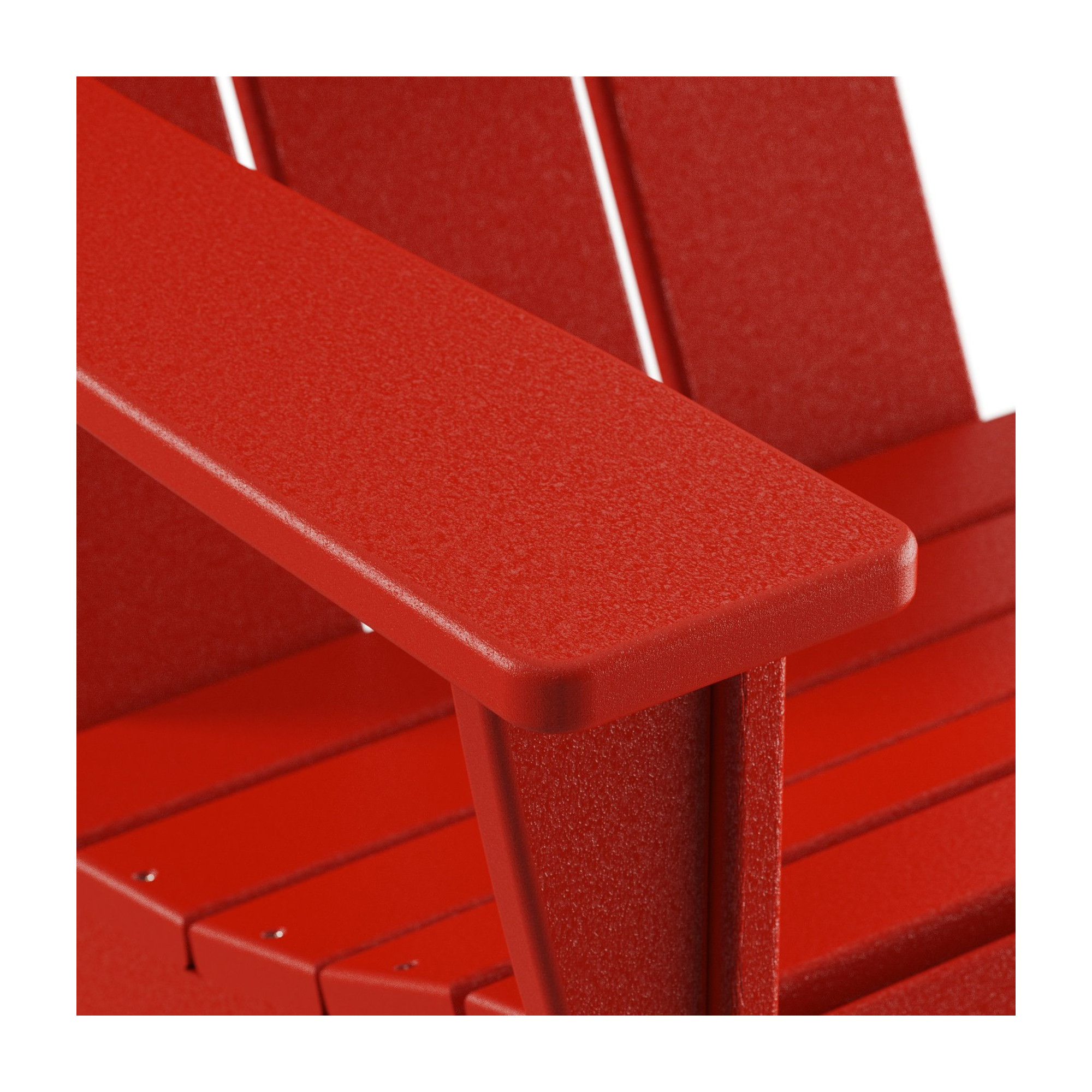 POLYWOOD Modern Adirondack Chair, Sunset Red