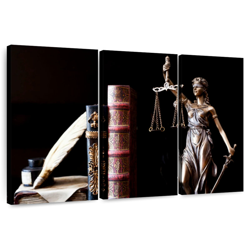 Alcaraz Lady Justice, H 20 po x l 33 po