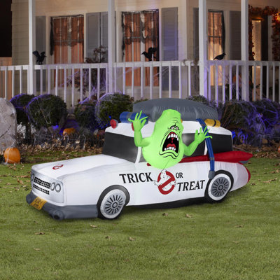  4 ft. Prelit Ghostbusters Slimer in Ecto-1 Inflatable