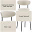 Ensemble de 2 chaises d'appoint Jirina Chenille