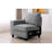 Dhramveer 137" Wide L-shape Modular Sectional with Ottoman-1963024037
