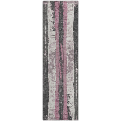 Premium Machine Washable Medena AMF1872 Stripes Rug