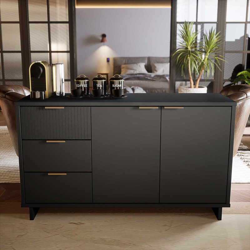 Buffet gris anthracite Granville, Gris anthracite