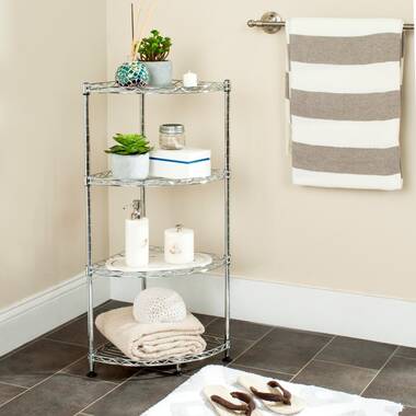 Corner Storage Rack | Wall Mounted Bathroom Shelf