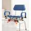 Chaise de douche coulissante, banc de transfert de baignoire pivotant, banc de douche à hauteur réglable pour personnes âgées, banc de bain avec accoudoirs et siège rembourré pivotant