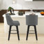 Tabourets de bar et de comptoir Loriell avec structure en bois massif-1010717036-1010717045-1010647125