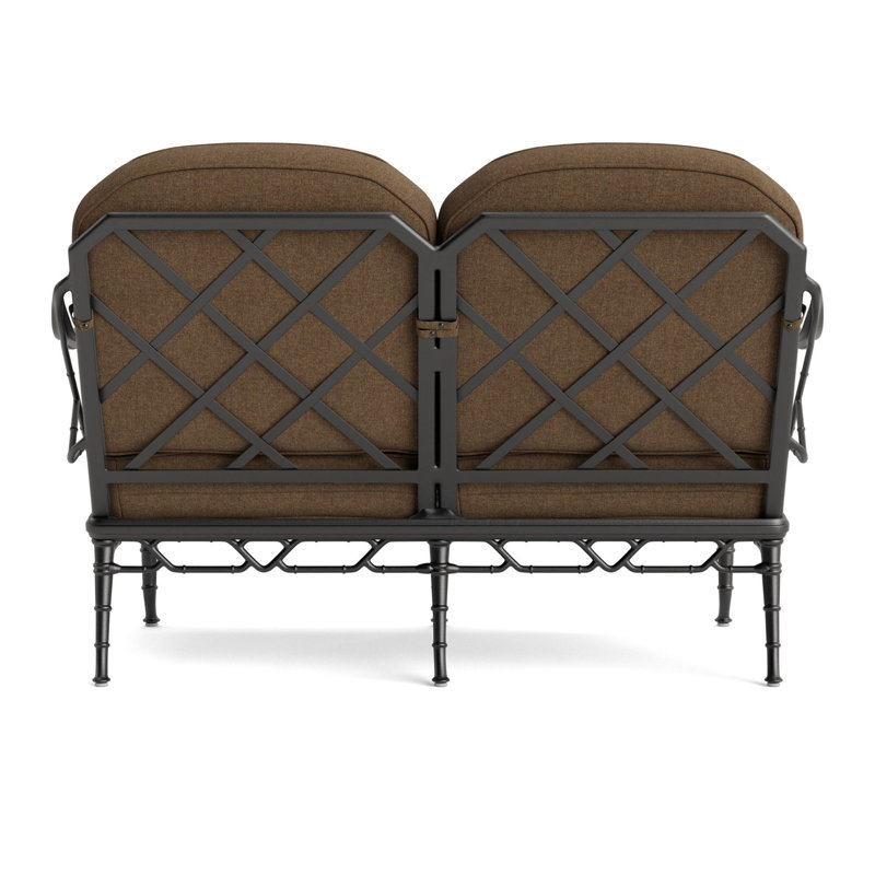 Calcutta Outdoor 2 - Seat Loveseat, Fusion Moccasian, Textured Pewter