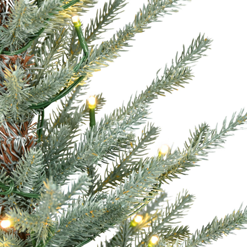 Sapin artificiel en pot bleu 2 pi pré-éclairé