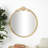 Audranna Gold Metal Scroll Tall Ornate Arched Baroque Room Floor Mirror, 28" x 1" x 48"-1635877837-1635877836