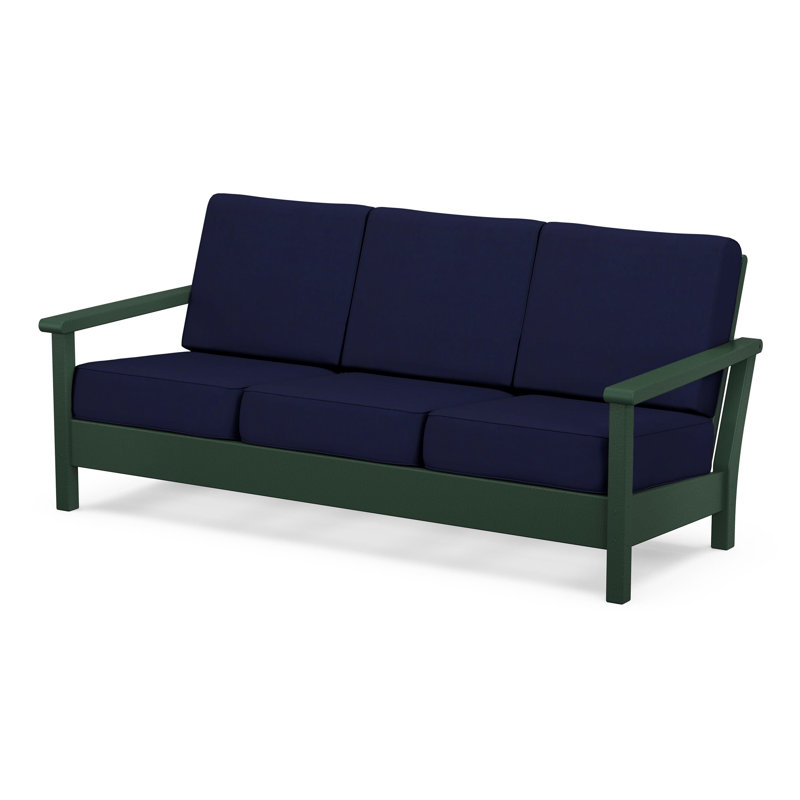 Harbour Deep Seating Sofa, Green, Navy