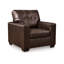Fauteuil Orion, coussin moderne capitonné en simili cuir-109265499