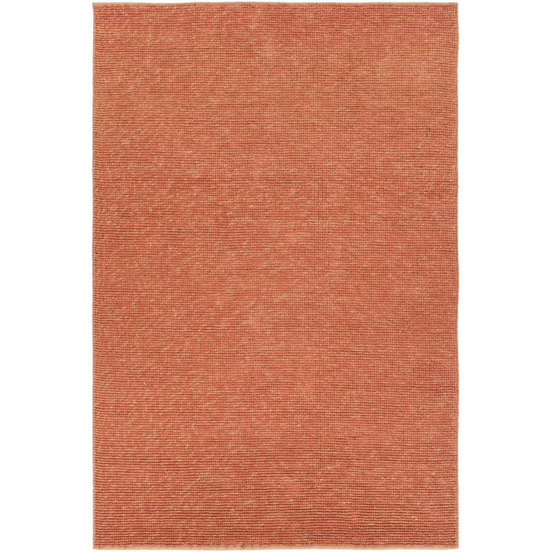 Tapis rouille tissé à la main Wanita, 5 pi x 7 pi 6 po