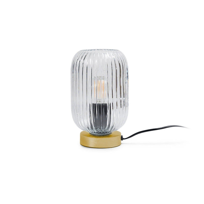 Showstead Metal Accent Lamp, Gold, Clear
