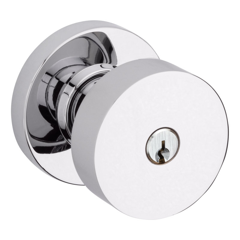 Rose Emergency Egress Keyed Entry, Bright Chrome