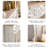 White Solid Wood Freestanding Fireplace