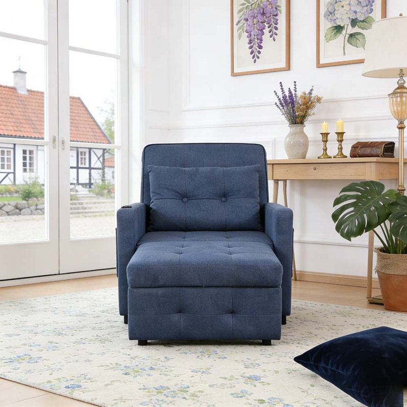 Fauteuil-lit ajustable Sleeper Chair 3-en-1, Bleu
