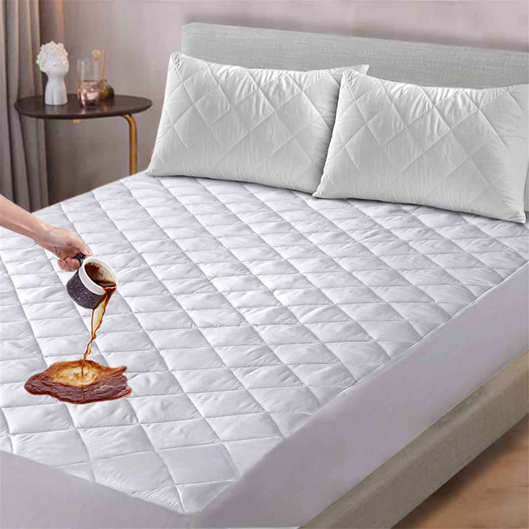 Cotton Comfort Bedding Waterproof Matratzenschoner Double Layer 4-Layer Quilted