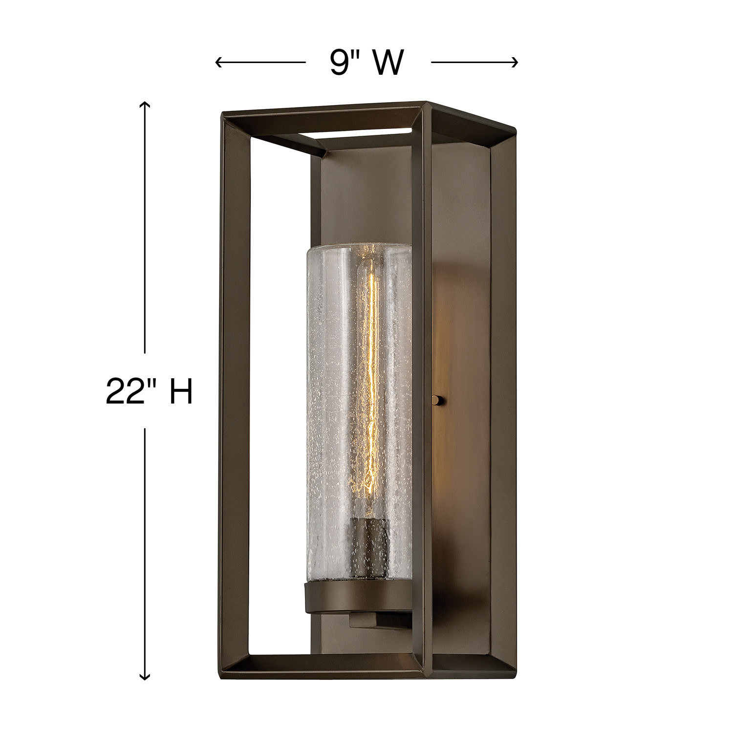 Vanderhoff Outdoor Light, 21.5" H x 8.75" W x 9" D