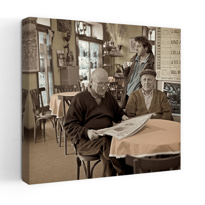 Art contemporain Bellagio Caffe 1, H 18 po x l 18 po