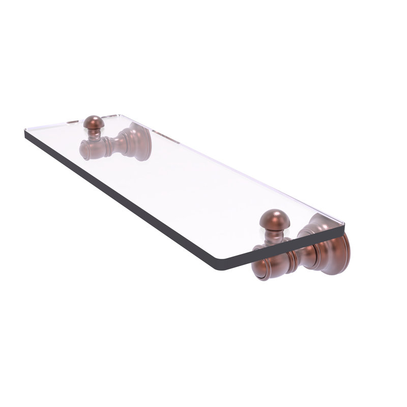 Tablette décorative en verre Freyja, H 2,4 po x l 16 po x P 5,54 po, Cuivre antique