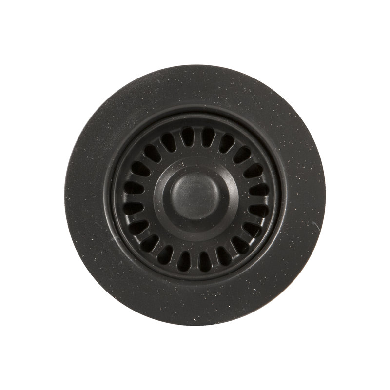 Bouchon de drain Schock Houzer, Noir mat