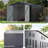 VIWAT 10 ft. W x 10 ft. D Galvanized Steel Outdoor Storage Shed-125781604-128757208
