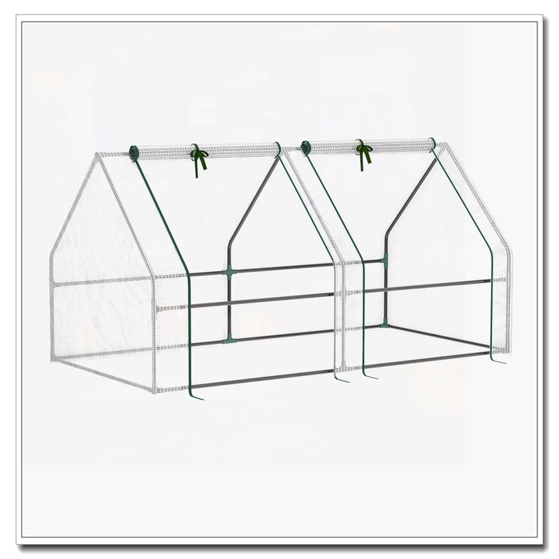 Mini jardin extérieur portatif 6 pi x 3 pi x 3 pi Outsunny, Blanc