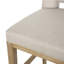 Ensemble de 2 tabourets de comptoir revêtus de tissu