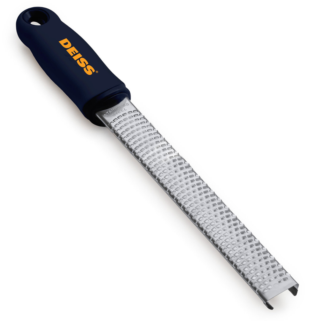 Deiss Pro Citrus Zester & Cheese Grater with Razor-Sharp, Stainless Steel Blade