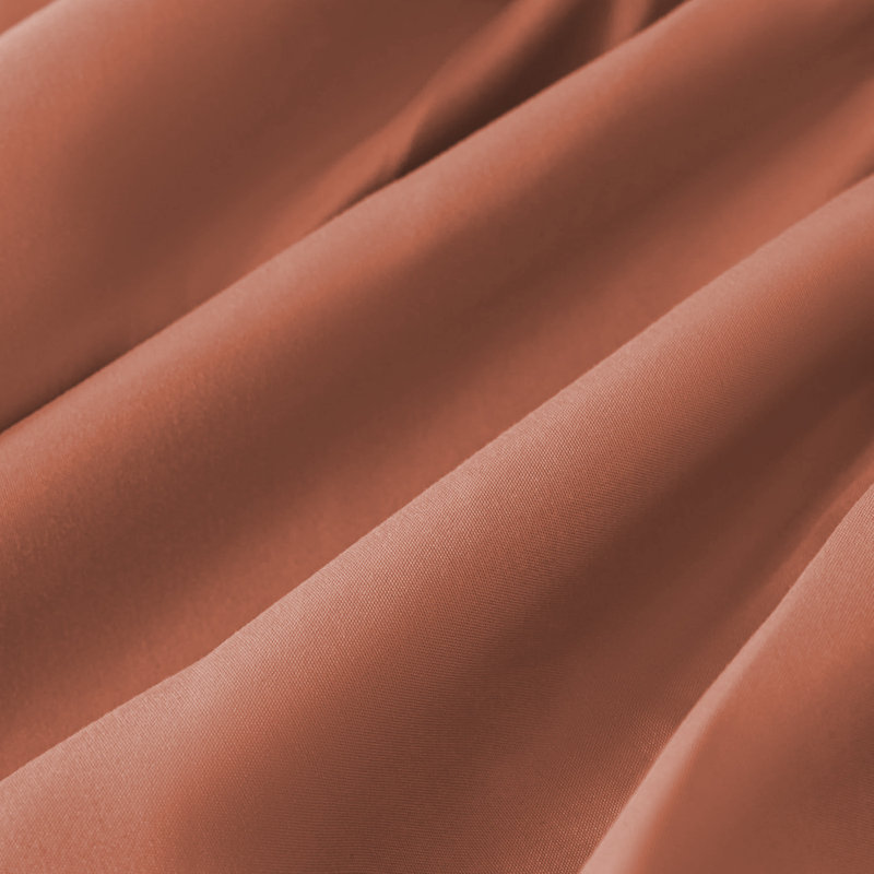 Super Soft Extra Deep Pocket Microfiber Brushed Fitted Sheet, Rust, Kingsize (5')