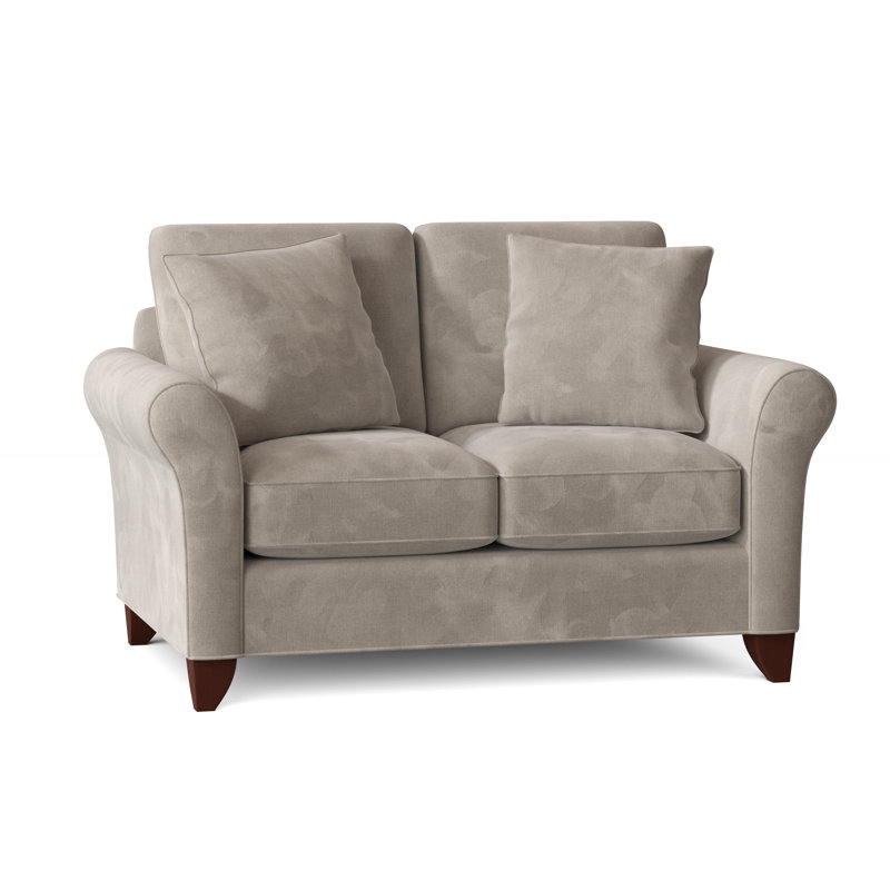 Almada Loveseat, Tweetie 10 Beige Performance Velvet, Manhattan, No
