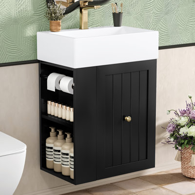 Meuble-lavabo de 20 pouces avec lavabo en céramique
