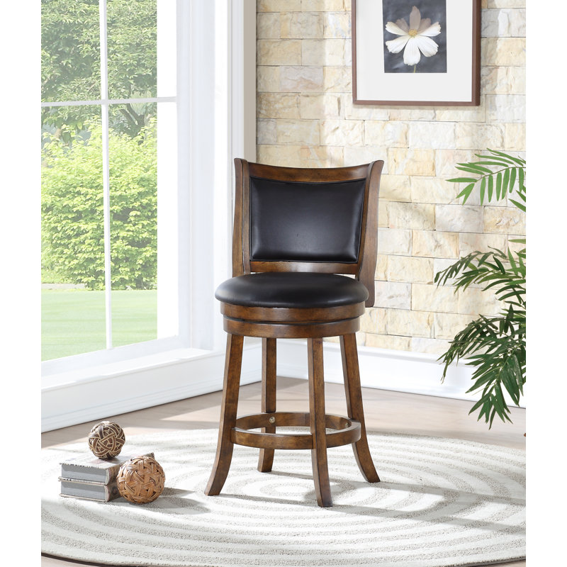 Jeven Swivel Upholstered Counter Stool, Counter Stool (24" Seat Height)