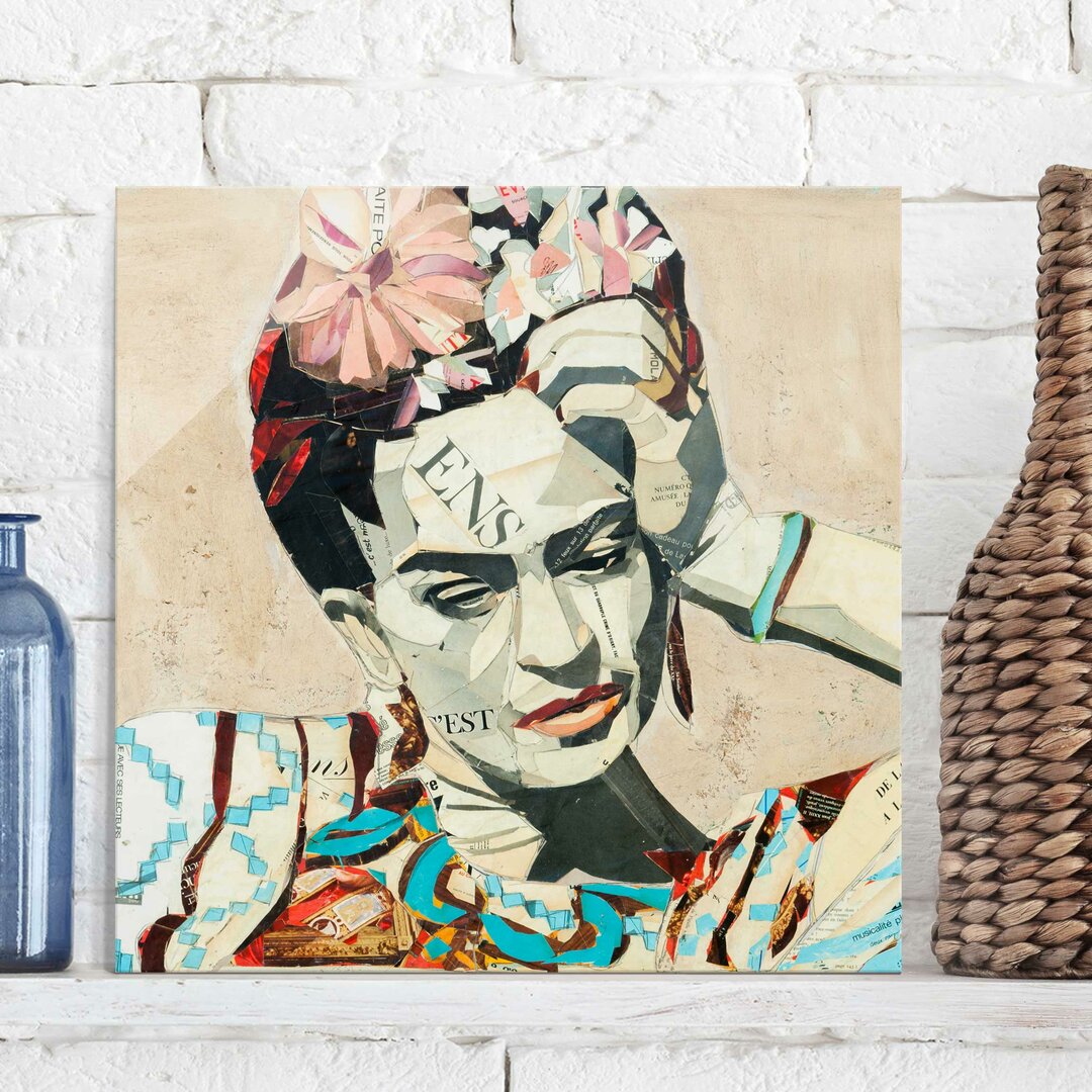 Glasbild Collage No. 1 von Frida Kahlo