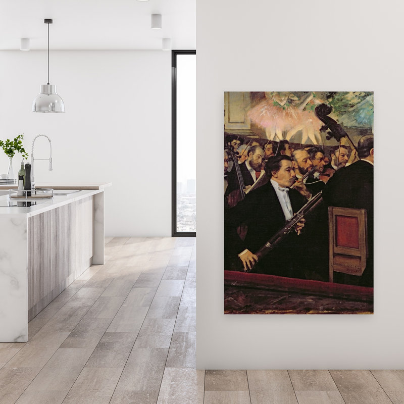 L'Orchestre de l'Opéra, vers 1870. Estampe d'art mural impressionniste abstraite représentant l'architecture urbaine contemporaine.