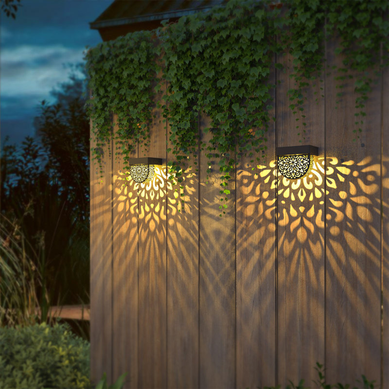 Black Low Voltage Solar Powered Integrated LED Deck Light