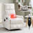 Heat Massage Manual Recliner Chair With Rocker And Swivel In Fabric For Living Room-1062176563
