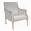 Fauteuil d'appoint à structure en bois massif l 26,8 po x P 24 po x H 34,6 po French French