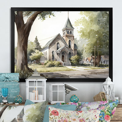 Monochome Yellow And Grey Farm III - Barn Farm Ranch Framed Wall Art