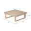 Ensemble de conversation modulaire en teck avec coussins 4 pièces Abhipa-99925616-99925622