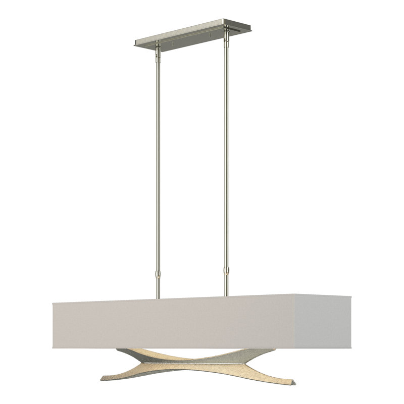 Moreau 4 - Light Kitchen Island Pendant, Flax, Sterling