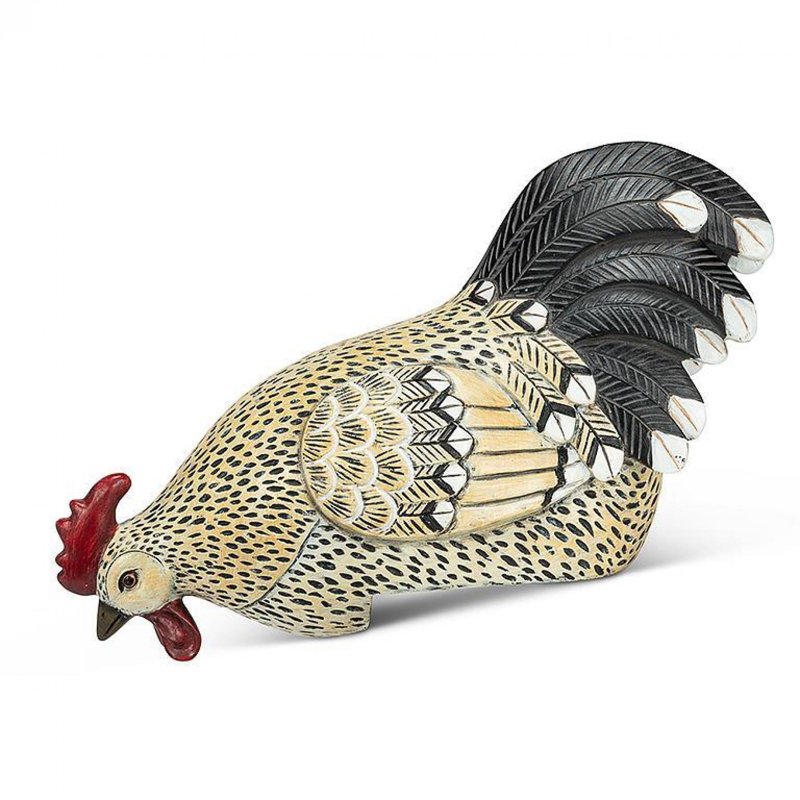 Figurine coq peering