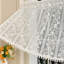 Tissu de rideau en dentelle en mousseline semi-diaphane avec broderie avec passe-tringle pour portes et fenêtres-131150721
