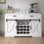 Grande armoire à vin moderne en bois avec garde-manger avec portes et tablettes-1053713151